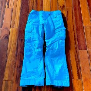 Burton Girls XL Teal snowboard cargo pants